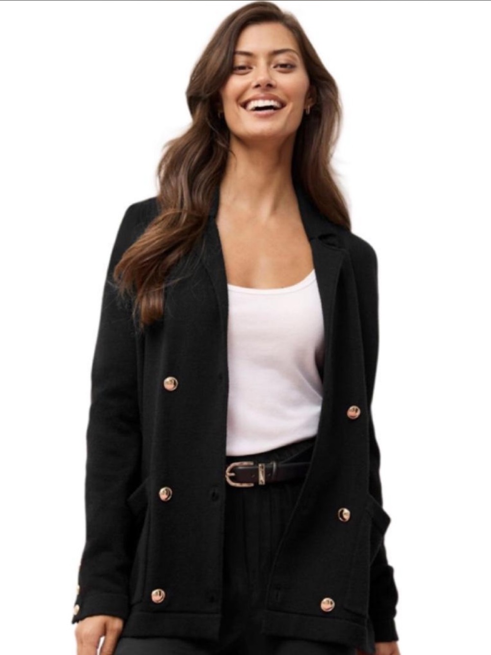 NWT Black Sweater Blazer / Cardigan
